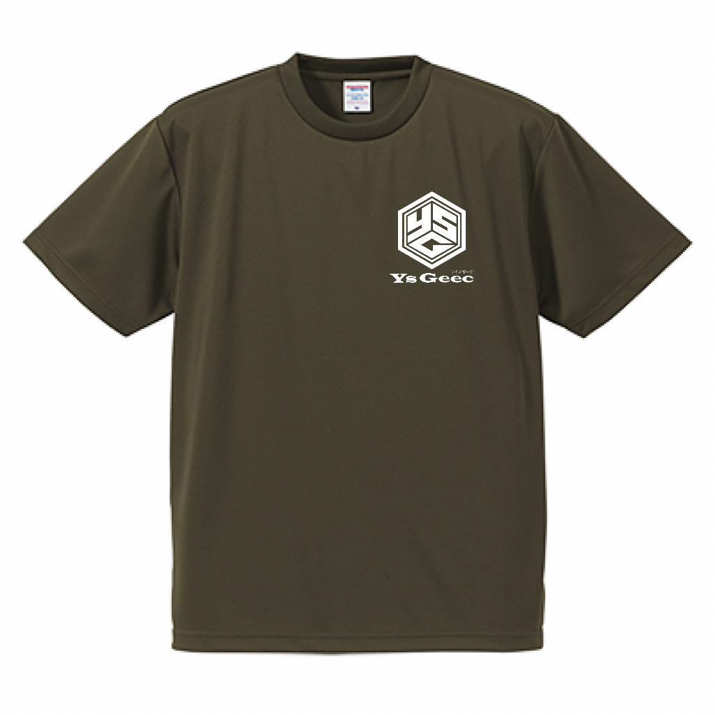 "アチャラ・ナータ"（不動明王） ドライアスレチックTシャツ - Olive Drab